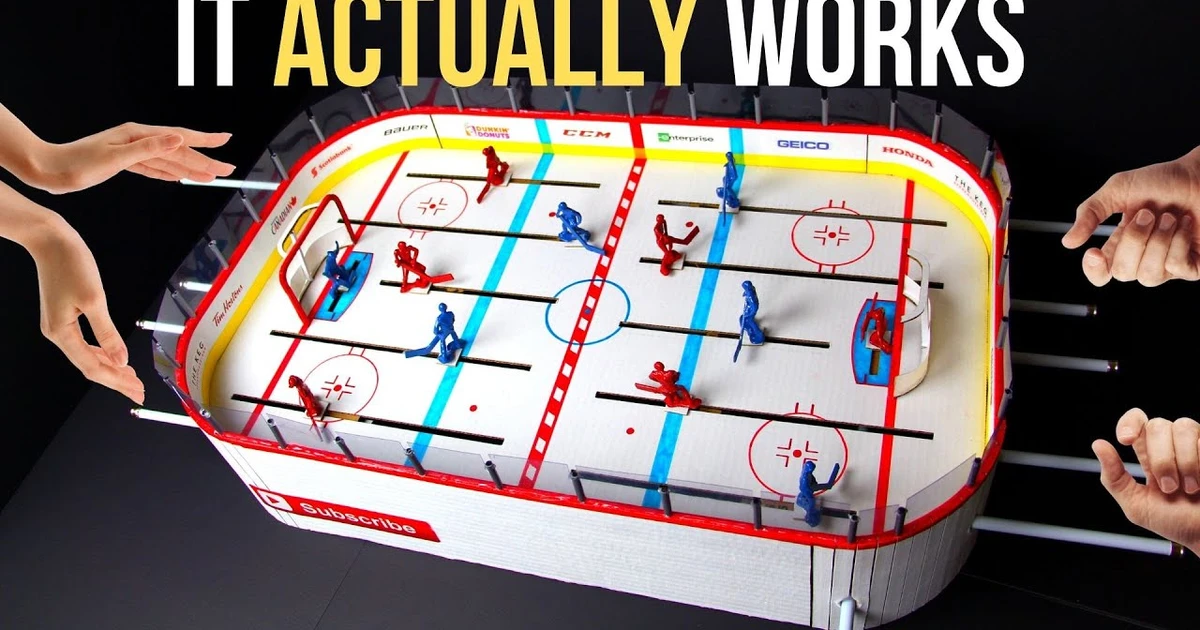 Build Your Own Bubble Hockey Table Game On